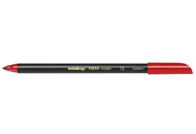 Produktbild von Edding 4-1200072, Fein, 1 Farben, Rot, Rundspitze, 1 mm, 1 mm