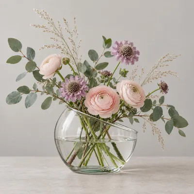Produktbild von Mica Decorations Blumen-/Pflanzenvase - Glas - D16 x 15 cm