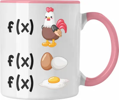 Produktbild von Trendation - Mathe Lehrer Tasse Geschenk Gleichungen Mathe Student Geschenkidee (Rosa)