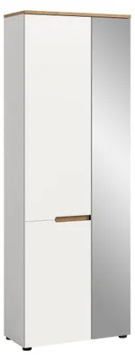 Produktbild von Garderobenschrank >Canu< in Weiß - 65x190x37cm (BxHxT)