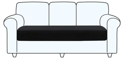 Imagen del producto de Funda elástica para sofá de 3 plazas, color , lavable (Solidchoice)