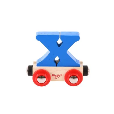 Obrázok produktu pre Bigjigs Rail Wagon Drevená vláčiková dráha - písmeno X