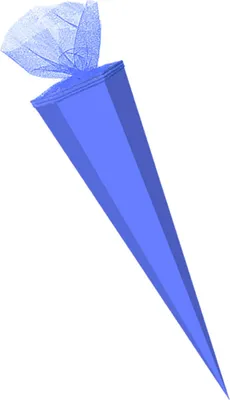 Produktbild von XXL Bastel Schultüte / 100cm / eckig / Farbe: lila