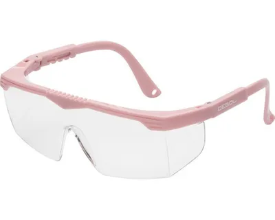 Produktbild von Kratzfeste und leichte Kinder Schutzbrille Safety Kids Pink Universalgröße