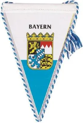 Produktbild von Miniwimpel Wimpel 10 cm Banner Auto Fahne - Bayern - 07716