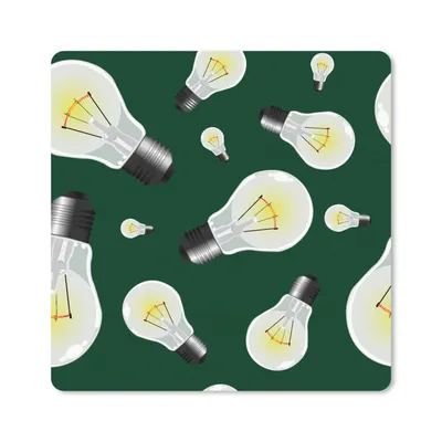 Produktbild von MuchoWow® Mauspad Mousepad Lampen - Muster - Licht 20x20 cm - Mousepads - Maus Mat - Pad - Mausunterlage - Desk Mat - Bureauartikeln