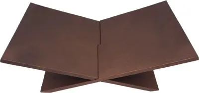 Produktbild von Casa Padrino Luxus Aluminium Buchständer / Buchstütze Bronze 49,5 cm - Deko Accessoires