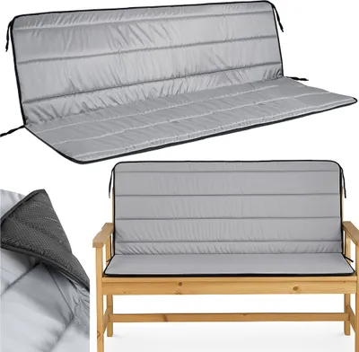 Obrázek produktu pro Polštář na lavici 150x50x50 cm šedá Sedák na lavici, polštář na křeslo, prošívaný polštář, paletové polštáře