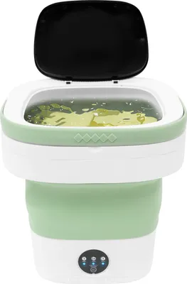 Zdjęcie produktu dla Pralka Przenośna 12L Mini Pralka Podróżna Składana (Zielona)