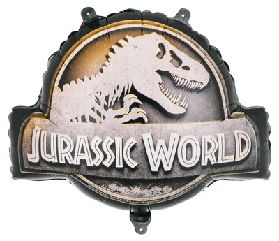 Produktbild von Folienballon Jurassic World in Logo Form 45x37cm Schwarz Braun Weiß