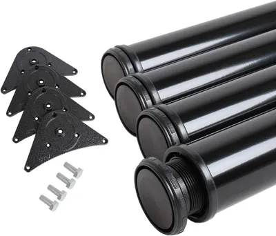 Produktbild von Tischbeine Schwarz im 4er Set mit einer Höhe von 710 mm