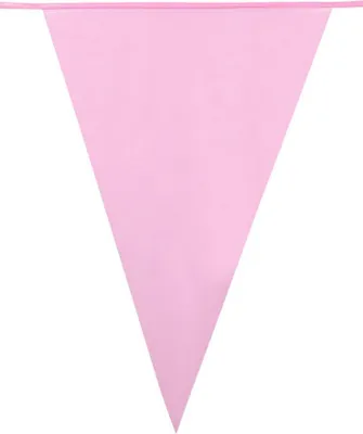 Produktbild von Wimpelgirlande Party-Deko rosa 10m