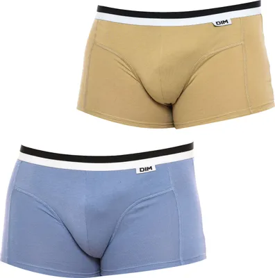 Produktbild von Pack-2 Boxershorts DIM Basic Atmungsaktives Gewebe D05H2 für Herren