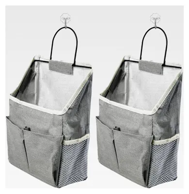 Produktbild von Hängeorganizer für die Wand, 2 Stück Hängetaschen, Aufbewahrungstaschen für Badezimmer und Küche