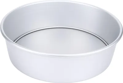 Obrázok produktu pre Kruhová forma na pečenie (priemer 25 cm), z eloxovaného hliníka, s odnímateľným dnom, ideálna na svadby a narodeniny.