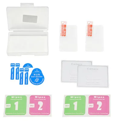 Image de INF Protecteur écran et objectif en verre trempé pleine couverture compatible avec DJI Pocket 4 et Pocket 3 - Pack transparent 2 pièces