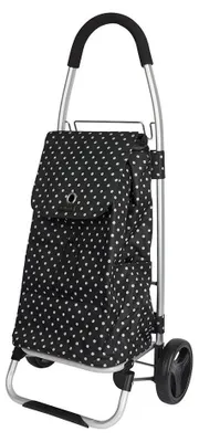 Produktbild von Kitchencraft Cmtrolbdot Einkaufstrolley Schwarz  Schwarz One Size