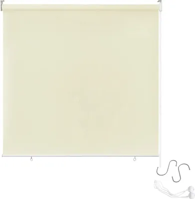 Produktbild von LARS360 140X140cm Balkon Sichtschutz Sonnenschutz Sichtschutzrollo Senkrechtmarkise Wasserdicht Windschutz vertikal Sonnensegel für Balkon Terrasse,Beige