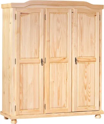 Immagine prodotto di Calosso - Guardaroba 3 Ante, 150x56 cm Marrone Rovere, Appendiabiti