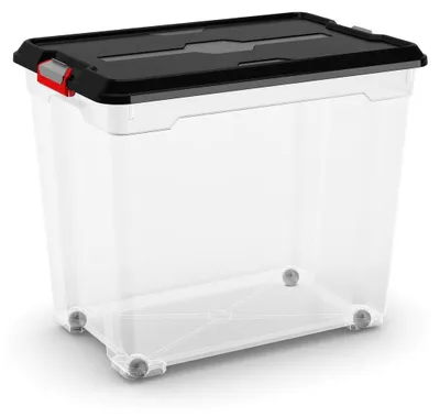 Obrázek produktu pro Moover Box 008465BKWHTR Box 80 L, černý s kolečky