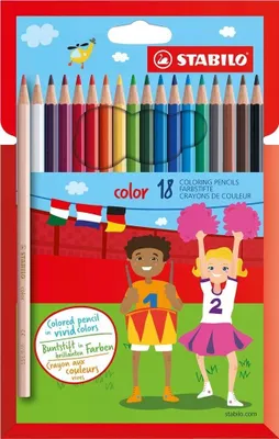 Produktbild von Stabilo Color Buntstifte Holzbuntstifte 18 Farben