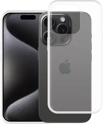 Image de Cazy Coque compatible avec iPhone 15 Pro Coque en Silicone - Coque Flexible - Transparant