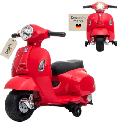 Produktbild von Vespa Kinder Elektrofahrzeug rot, Elektro Motorrad für Kinder ab 18 Monate