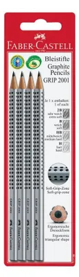 Zdjęcie produktu dla Faber-Castell 117198, Wielo, Wielobarwny, Okrągły, Artystyczny, Rysunek graficzny, Hobby, Biuro, Szkoła, Blister, 4 szt.