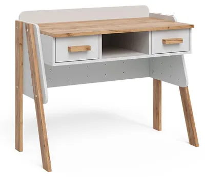 Obrázok produktu pre Stôl Vitalispa Malia Biely/remeselník 97 x 51 cm s 2 zásuvkami, Model 58372