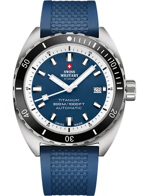 Produktbild von Swiss Military SMA34100.09 Diver Titanium Automatik Herrenuhr 42mm 30ATM