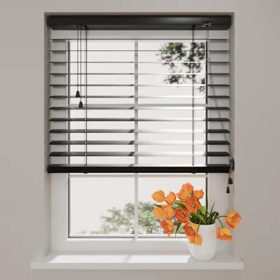 Produktbild von DTCH® – Easy Matte – Aluminium Jalousie – 50mm Lamellen – Schwarz – 190x180cm
