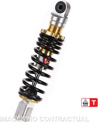 Zdjęcie produktu dla Amortyzator serii E302 mono tył do skutera 50cc odpowiedni do Aprilia, odpowiedni do Honda, Italjet, odpowiedni do Peugeot OE302-270T-01AL-38