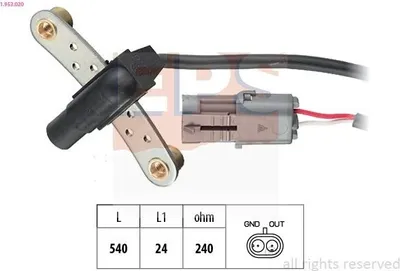 Produktbild von EPS 1.953.020 Kurbelwellensensor Impulsgeber für RENAULT MEGANE I (BA0/1)