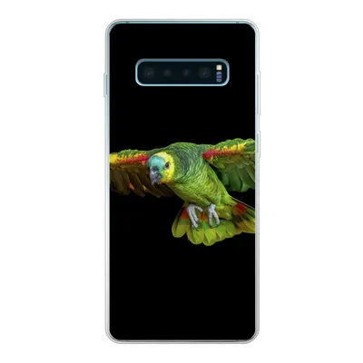 Produktbild von MuchoWow® Handyhülle Schutzhülle Hülle für Samsung Galaxy S10 Lite Papagei - Vogel - Federn Silikon Softcase Handy Hülle - Schutz