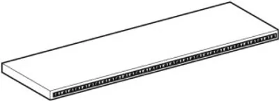 Produktbild von Geberit 243822001 Leuchte für Spiegelschrank, oben