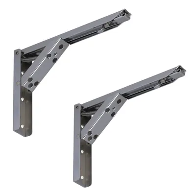 Produktbild von Velano - 2x Klappkonsole, Regalhalter, Regalkonsole, Wandkonsole - WSC CHROM