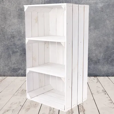 Productafbeelding van Houten kist met 2 planken, 68 cm x 40 cm x 31 cm