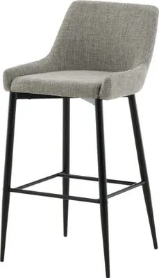 Zdjęcie produktu dla FURNLUX Stołek barowy Plaza Beige Und Black 48cm / Hauptfarbe: Beige / Abmessungen: 48 x 57 x 105 cm