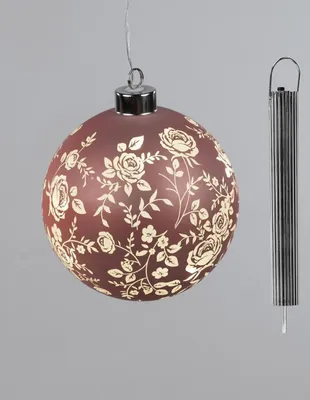 Produktbild von Dekorative hängende Kugel 10cm Rosen-Pastell LED