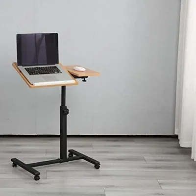 Produktbild von Höhenverstellbarer Laptopständer mit Rollen