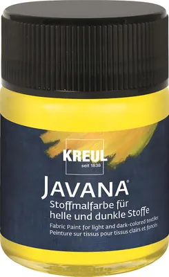 Produktbild von KREUL Textilfarbe JAVANA gelb 50 ml