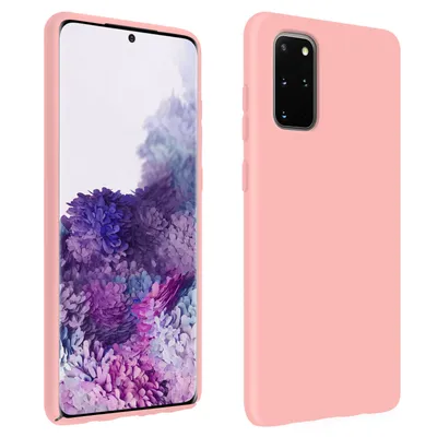 Produktbild von Avizar, Halbsteife Silikon Handyhülle Samsung Galaxy S20 Plus, Soft Touch, Rosa