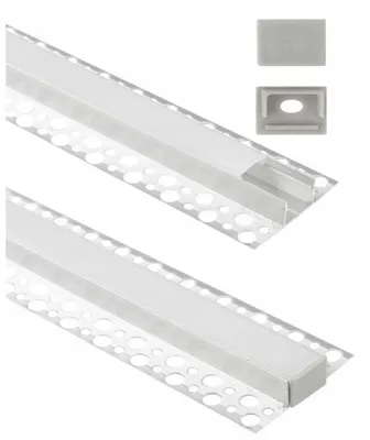 Productafbeelding van Ecolight EC20970 LED-inbouwprofiel, ruimsilver, 1 meter