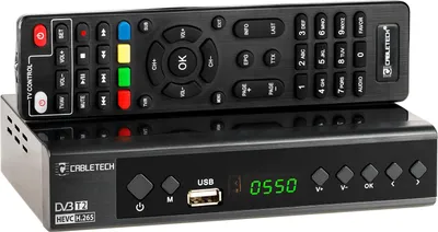 Zdjęcie produktu dla Tuner DVB-T2 DVB-C Hevc H.265 10bit dekoder tv naziemnej Cabletech
