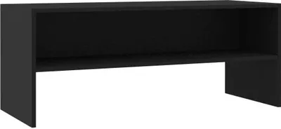 Zdjęcie produktu dla vidaXL Szafka pod TV czarna 100x40x40 cm materiał drewnopochodny
