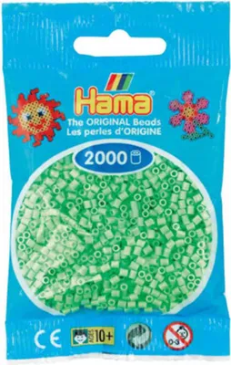 Obrázek produktu pro Hama Beads 501-47, Kreativní souprava pro děti, 10 rok/roky, PVC, Zelená, 2000 kusů