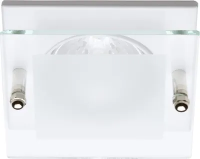 Produktbild von C-Light LED Spot Set 4-Eck mit Glas weiss 12V - 3 x 3W warm weiß