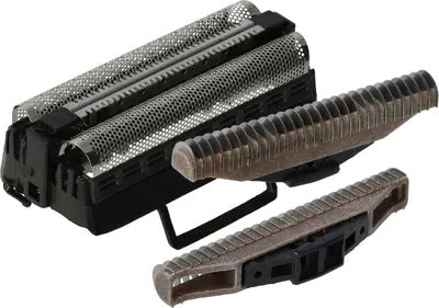 Produktbild von vhbw 2x Klingenblock, 1x Doppelscherfolie mit Rahmen kompatibel mit Remington RS7866, RS7868, RS7876 Rasierer - Kombipack Schwarz Silber
