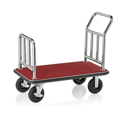 Produktbild von Gepäckwagen, 113 x 61,5 x 98 cm, silberfarben,