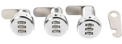 Image de Serrure à combinaison à 3 chiffres pour boîte aux lettres, 12-16 mm, pré-codée